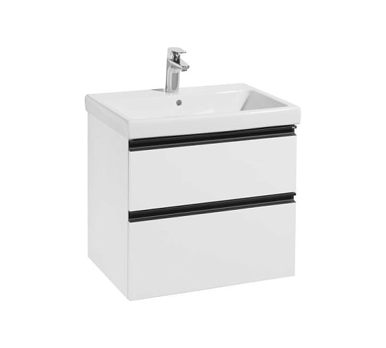 Изображение товара Модуль д/раковины 600 мм, 2 ящика, белый глянец (подходят раковины Gap, Gap plus, Victoria Nord) Roca DOMI 00068096 A857397806