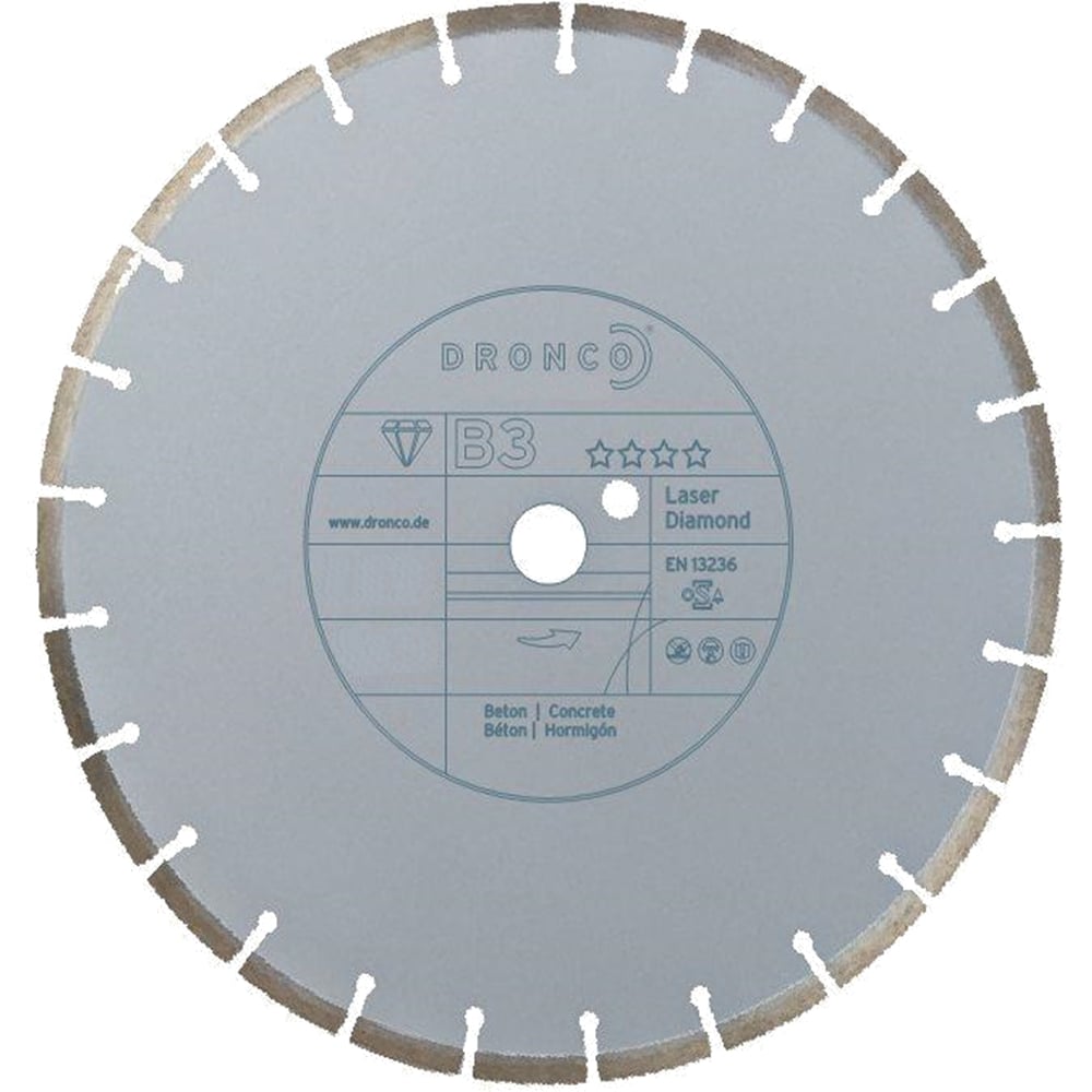 фото Диск алмазный по бетону b3 (350х2.8х25.4 мм) dronco 4350630