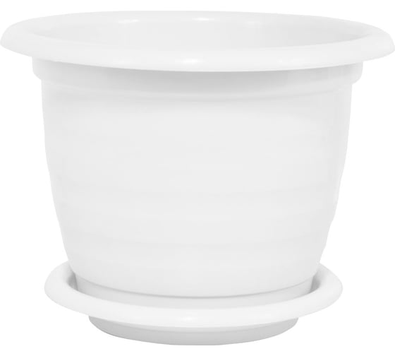 Изображение товара Цветочный горшок ЗПИ Альтернатива Виола 1л белый М1529