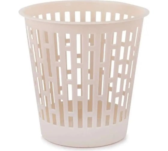 Изображение товара Корзина для мусора ЗПИ «Альтернатива» "Матрица" 9л бежевый М8215