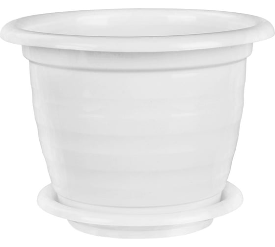 Изображение товара Цветочный горшок ЗПИ Альтернатива Виола 2л белый М1335