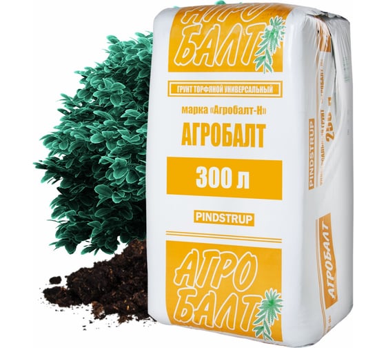 Изображение товара Торфяной грунт для рассады Агробалт нейтрализованный 300 л Н300