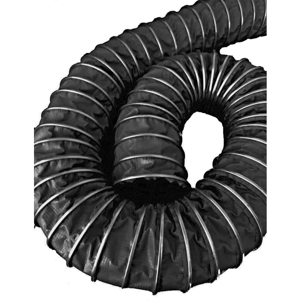 Изображение товара Воздуховод полимерный СL VINIL 160 мм, 5 м, CLIP, черный TEX 160/5Bk