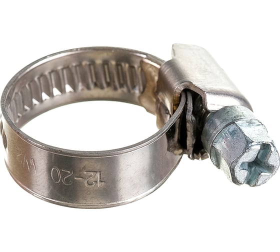 Изображение товара Универсальный хомут ЕВРОПАРТНЕР 12-20, нержав. сталь, 1 шт. G1 0867