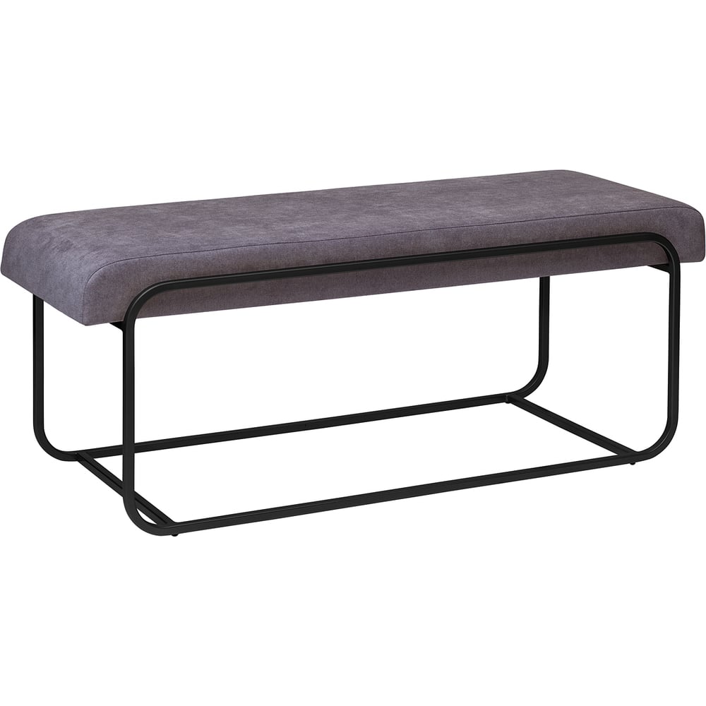 Изображение товара Банкетка GreenWeen SIENA, черный каркас, цвет антрацит, 1080x420x440