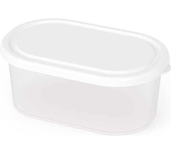 Изображение товара Емкость для СВЧ ЗПИ «Альтернатива» 0.65 л, овальная, белый М8792