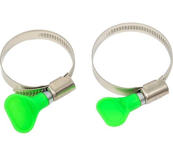 Изображение товара Хомут-бабочка ЕВРОПАРТНЕР 32-50, нержав. сталь, 2 шт. G1 0819