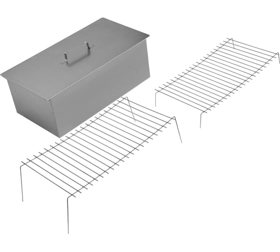Изображение товара Двухъярусная большая коптильня PALISAD 600х320х250 мм, 0.8 мм, с поддоном 69529