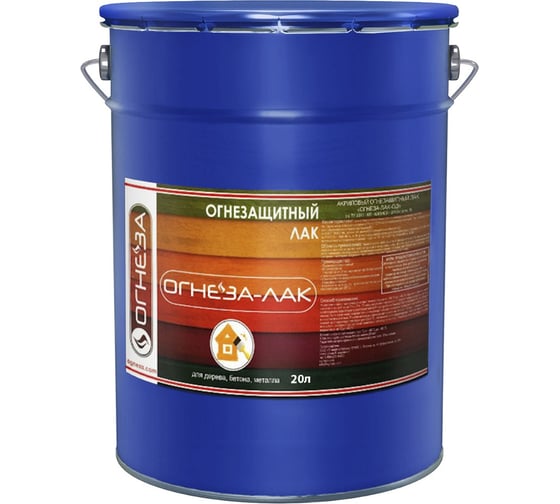 Изображение товара Огнезащитный акриловый лак для древесины и материалов из неё ОГНЕЗА ЛАК-ОД глянцевый 105058