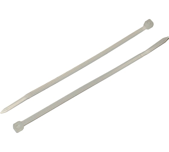 Изображение товара Нейлоновый хомут стяжка DolleX 2,5х100 мм, уп. 100 шт., белый SN-210