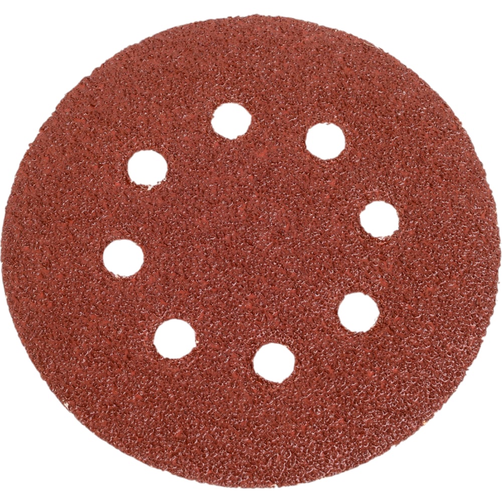 Изображение товара Лист шлифовальный REDVERG 125 мм 8 отверстий П40 в упаковке 5 шт