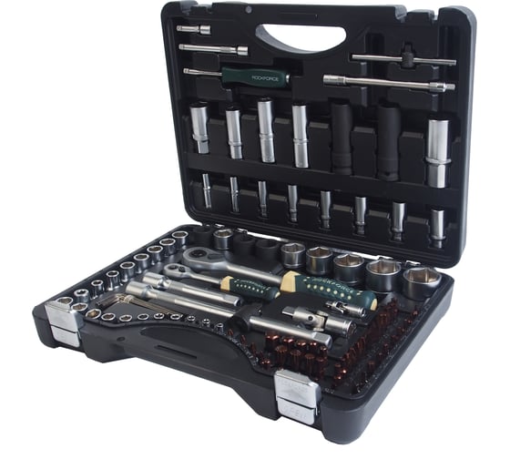 Изображение товара Набор торцевых головок и вставок 1/2 & 1/4DR 6-гранных ROCKFORCE RF-4941-5-PREMIUM(26256)