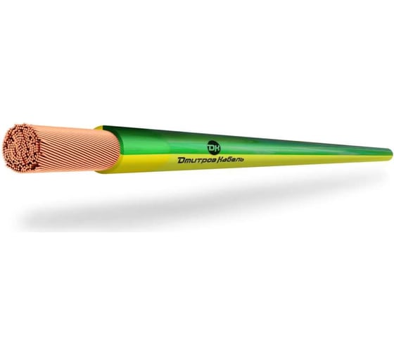 Изображение товара Провод Дмитров-Кабель ПуГВ нг(А)-LS 1x4,0 (Ж/З) бухта 300 метров 000001427