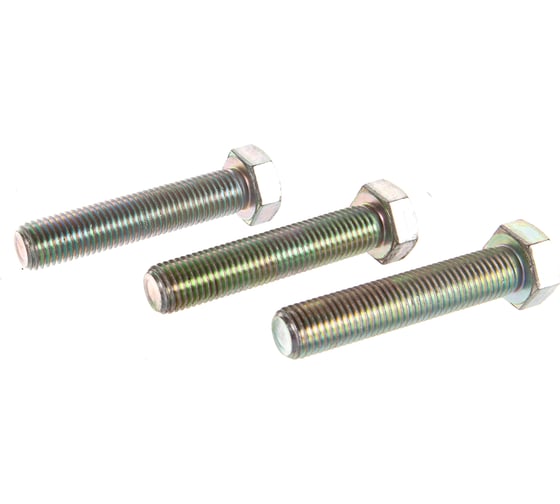 Изображение товара Болт Стройметиз полная резьба DIN933 М20х100, класс прочности 5. 8, цинк 3 шт. 3017208