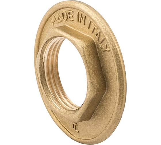 Изображение товара Стопорная гайка ELSEN В 1 латунь с фланцем EBF25.10