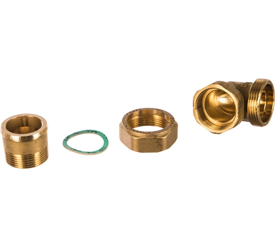 Изображение товара Угловой сгон американка ELSEN НВ 1 1/4 1 1/4 латунь с плоским уплотнением EBF27.114