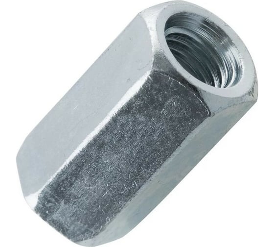 Изображение товара Соединительная гайка Стройметиз DIN6334 М 8 цинк 50 шт. 3050058