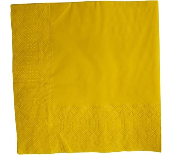 Изображение товара Бумажные салфетки ООО Комус Profi pack 2 слой, 33x33 см, желтый, 200 штук 1738473