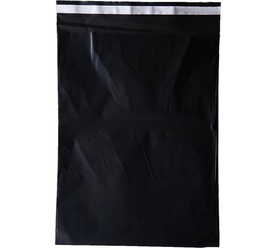 Изображение товара Курьер-пакет ООО Комус корд, без печати, без кармана, черный, 240x320+40 мм, 40 мкм, 100 штук 1759412