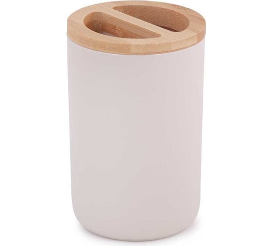 Изображение товара Подставка для зубных щеток ЗПИ «Альтернатива» "Бамбук" бежевый М8056