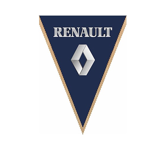 Изображение товара Треугольный вымпел RENAULT фон синий SKYWAY S05101070