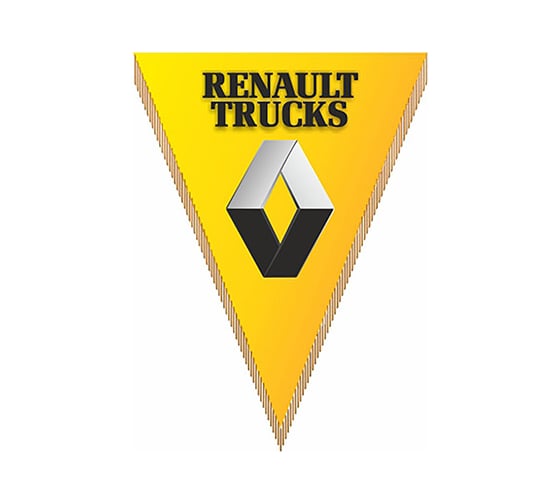 Изображение товара Треугольный вымпел RENAULT trucks фон желтый SKYWAY S05101066