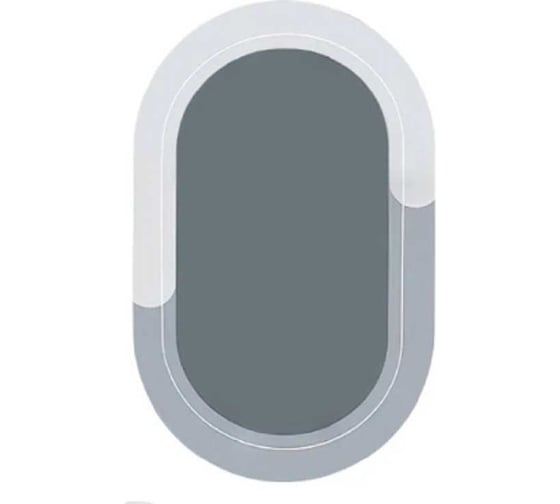 Изображение товара Коврик Homium Home Sil, цвет серый (овальный), размер 50*80см homemat06-01