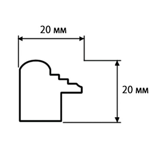 Изображение товара Фоторамка Yellow-photo деревянная 10x10 со стеклом 10100093C20