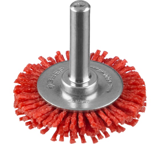Изображение товара Щетка дисковая ПРОФЕССИОНАЛ (38 мм; 1.2 мм; нейлоновая проволока с абразивным покрытием) для дрели Зубр 35161-038_z02