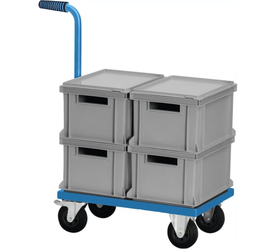 Изображение товара Каркасная тележка для евробокса с ручкой МосТележка 420x620 ТКЕ1-6242