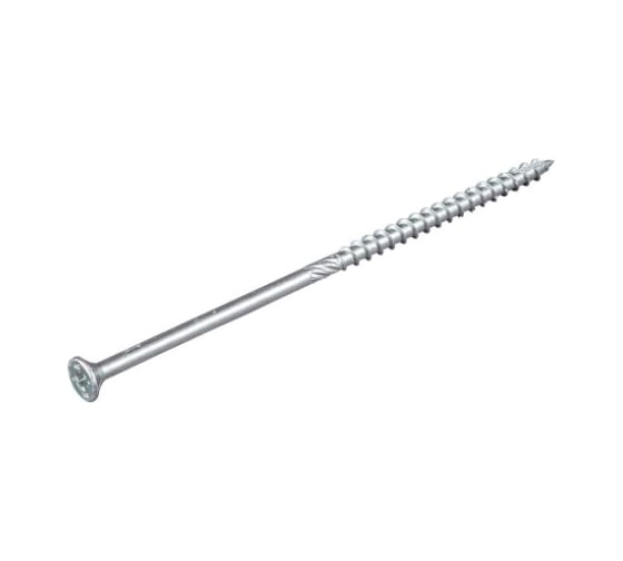 Изображение товара Шуруп Rusconnect CS 08140 с/нарез. д/дерева, потай 8х140 50 шт. Белый цинк 310814_