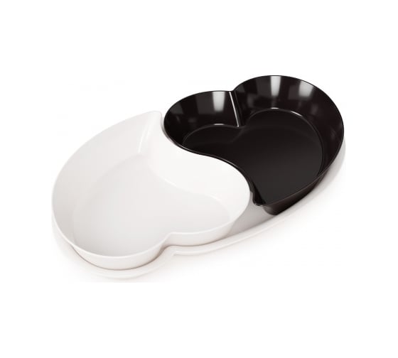 Изображение товара Набор салатников ЗПИ «Альтернатива» Ромео и Джульетта 2 шт., бело-черный М8174