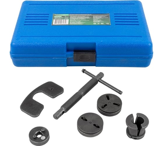 Изображение товара Комплект для обслуживания тормозных цилиндров Rockforce универсальный, 7 предметов (привод с правосторонней/левосторонней резьбой), в кейсе RF-907B2(56731)