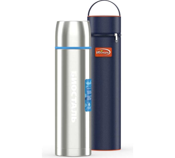 Изображение товара Термос Biostal Авто 1.2 литра, с термочехлом, стальной NBP-1200-1