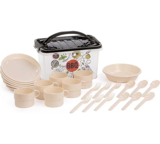 Изображение товара Набор для пикника ЗПИ «Альтернатива» Гурман 7 л, на 6 персон М3058