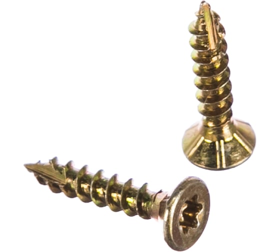 Изображение товара Шуруп Rusconnect CS 03016 с/нарез. д/дерева, потай, 3х16, 1000 шт. Желтый цинк 310316