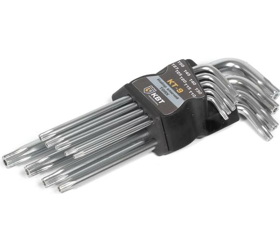 Изображение товара Набор ключей КВТ TORX КТ-9 Т10-Т50 79202