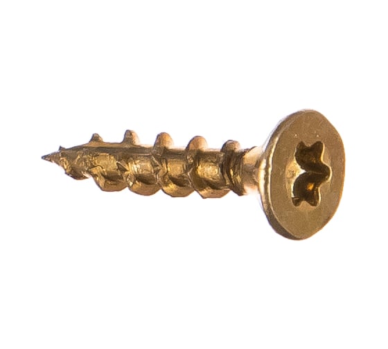 Изображение товара Шуруп Rusconnect CS 04020 с/нарез. д/дерева, потай, 4х20, 500 шт. Желтый цинк 310420