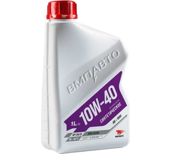 Изображение товара Моторное синтетическое масло ВМПАВТО Motive 10W40, A3/B4, SN/CF, 1л 9242