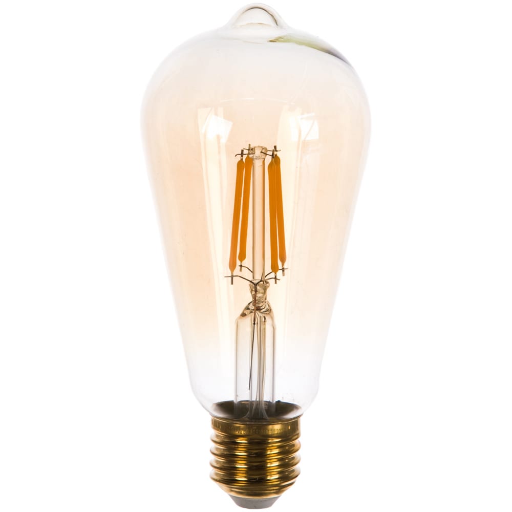 Купить Светодиодная лампа uniel glv22go vintage. конус, золотистая колба led-st64-5w/golden/e27 ul-00002360