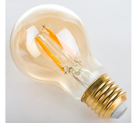 Изображение товара Светодиодная лампа Uniel GLV21GO Vintage. Форма A, золотистая колба LED-A60-6W/GOLDEN/E27 UL-00002355