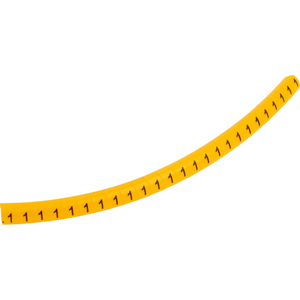 Изображение товара Кабельные маркировочные кольца Klemsan KG1 100 шт желтые не самоклеющиеся