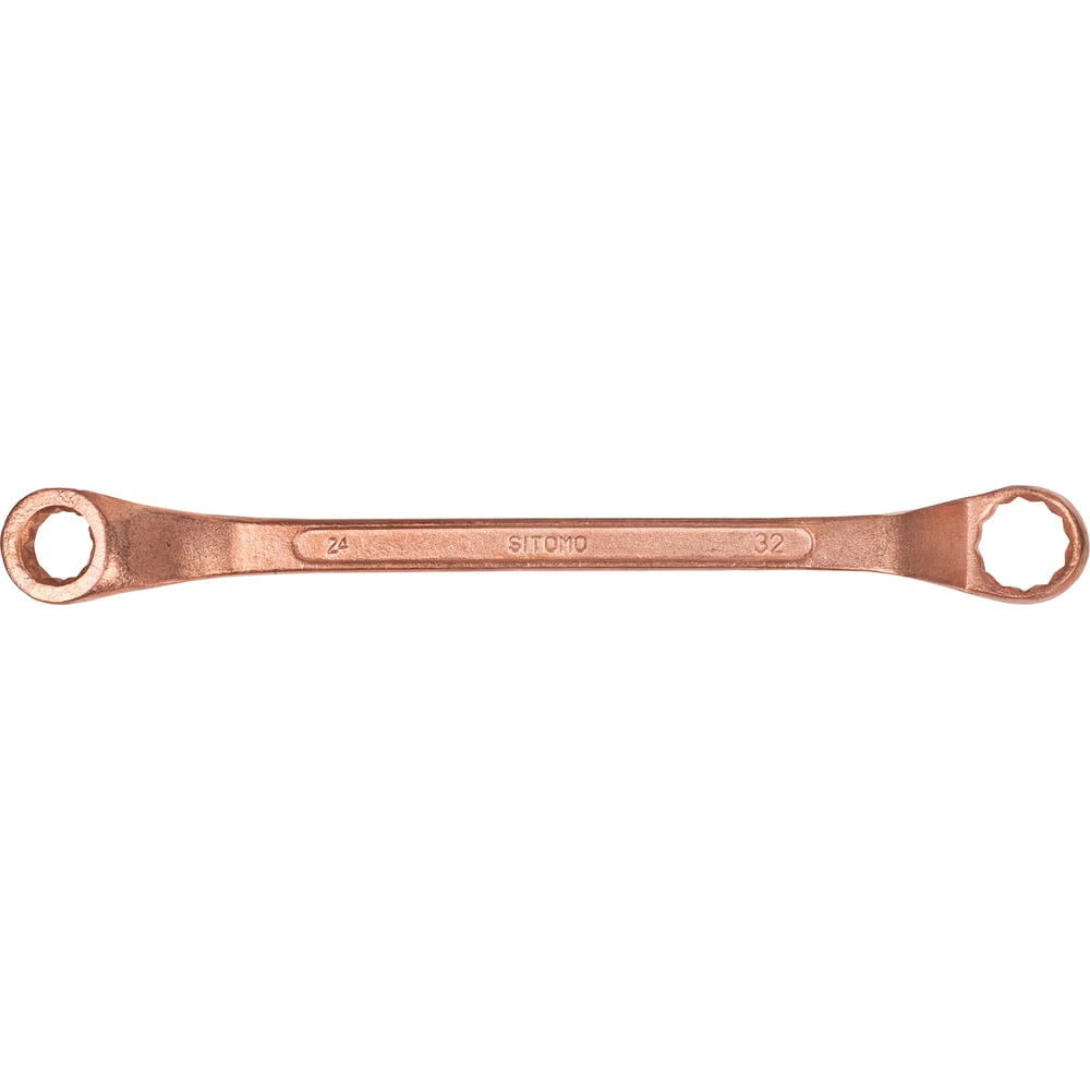 Изображение товара Накидной двусторонний ключ Sitomo 24x32 мм омедненный стальной