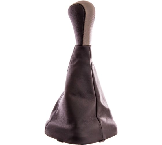 Изображение товара Ручка КПП кожа искусственная 2115 с чехлом серая SKYWAY S06202018