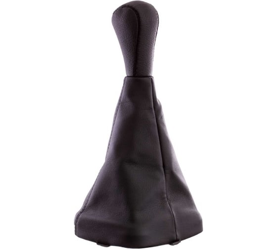 Изображение товара Ручка КПП кожа искусственная 2115 с чехлом черная SKYWAY S06202020