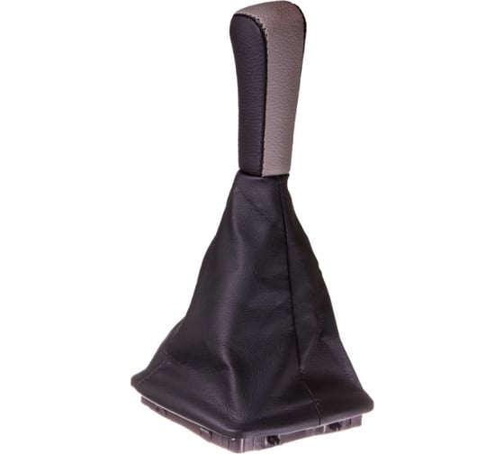 Изображение товара Ручка КПП кожа искусственная LADA PRIORA с чехлом серая SKYWAY S06202021