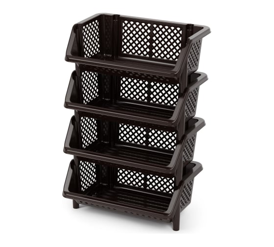 Изображение товара Этажерка ЗПИ «Альтернатива» Универсал 4-х секционная, коричневый М6530