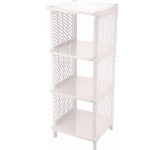 Изображение товара Этажерка ЗПИ «Альтернатива» Лайт универсальная, 4-х секционная, белый М7556