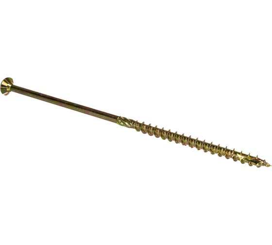 Изображение товара Шуруп Rusconnect CS 08220 с/нарез. д/дерева, потай 8х220 100 шт. Желтый цинк 310822