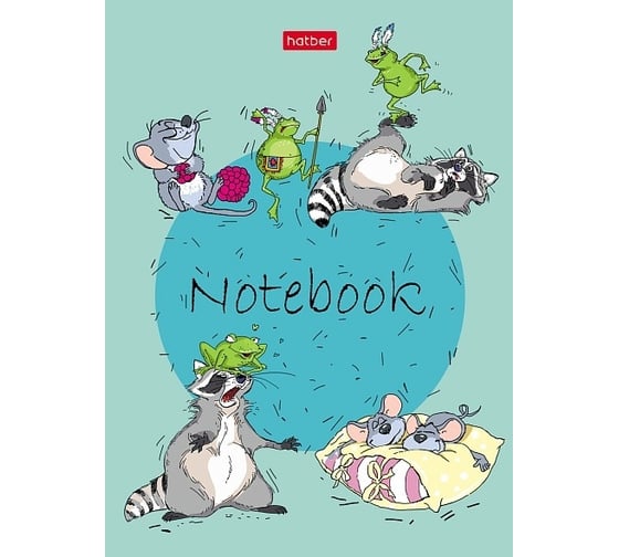 Изображение товара Блокнот Hatber Забавные животные 24 л, А6, клетка, обложка мелованная бумага, ламинация, 150 шт в упаковке 056235